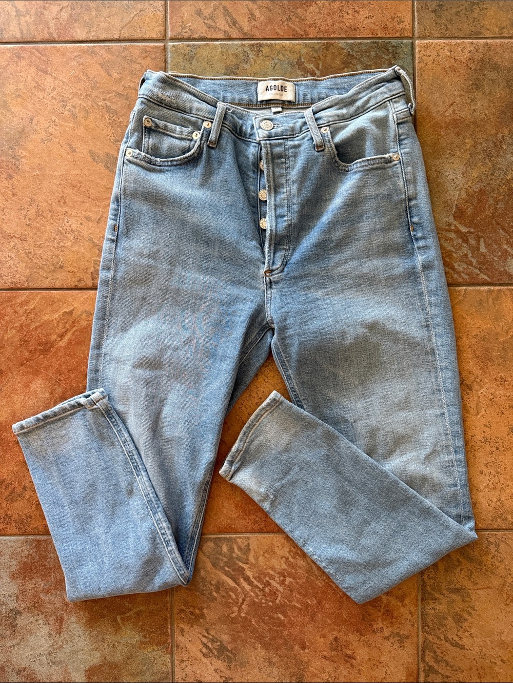 Agolde Nico High Rise Slim Fit Ankle Jeans